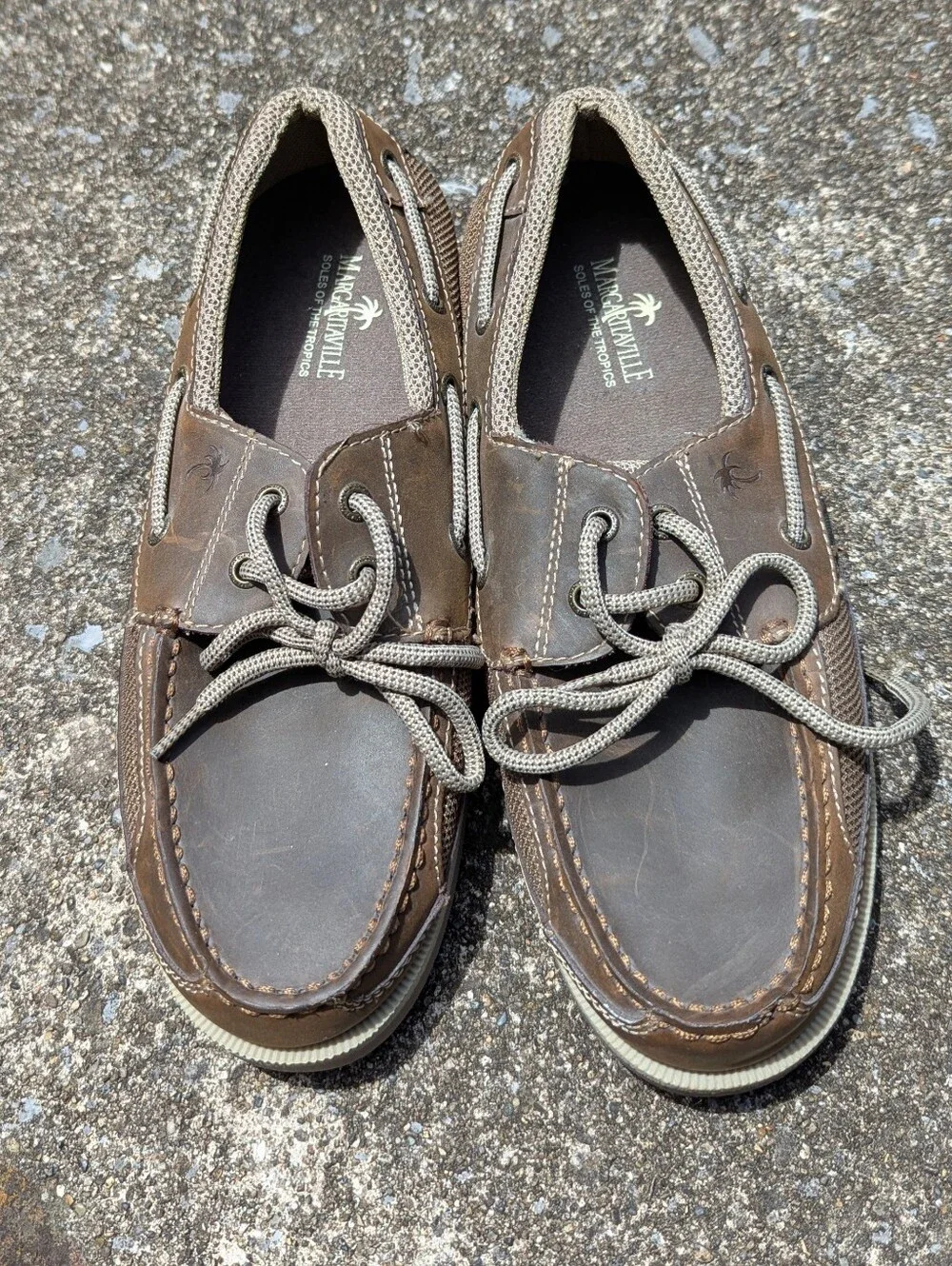 Margaritaville Boat Shoes Men's Size 9.5 EUC